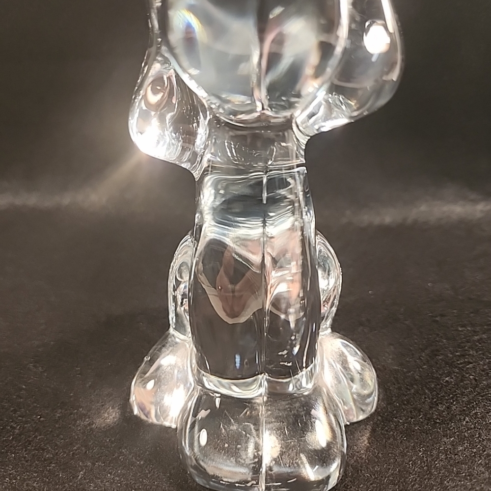 Mikasa Crystal Dog Puppy Paperweight Figurine Classic Friends 6.5" Hound Pup - Picture 8 of 11